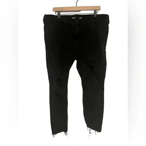 Old Navy Women's Black Mid-Rise Rockstar Super Skinny Jeans Plus Size 18